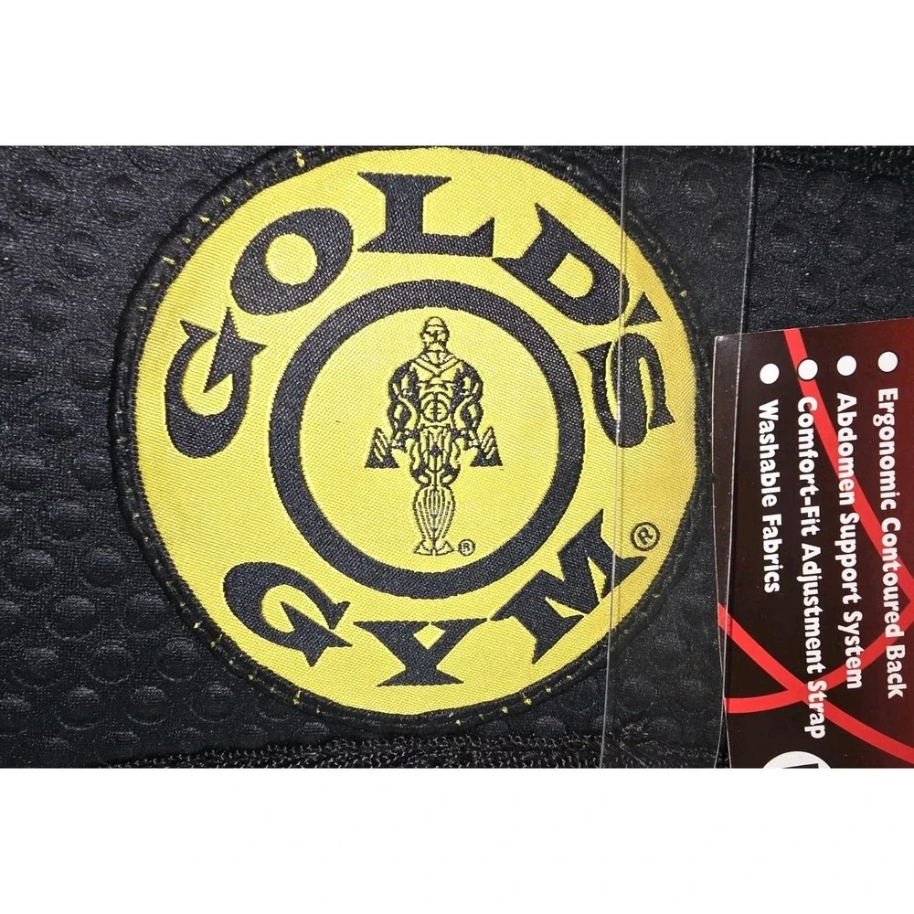 NEW Golds Gym Weight Lifting Belt Size XL Extra Large‎ Black Padded Support
